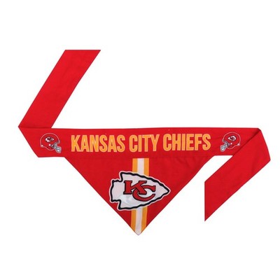 KANSAS CITY CHIEFS DOG CAT TIE BANDANA REVERSIBLE