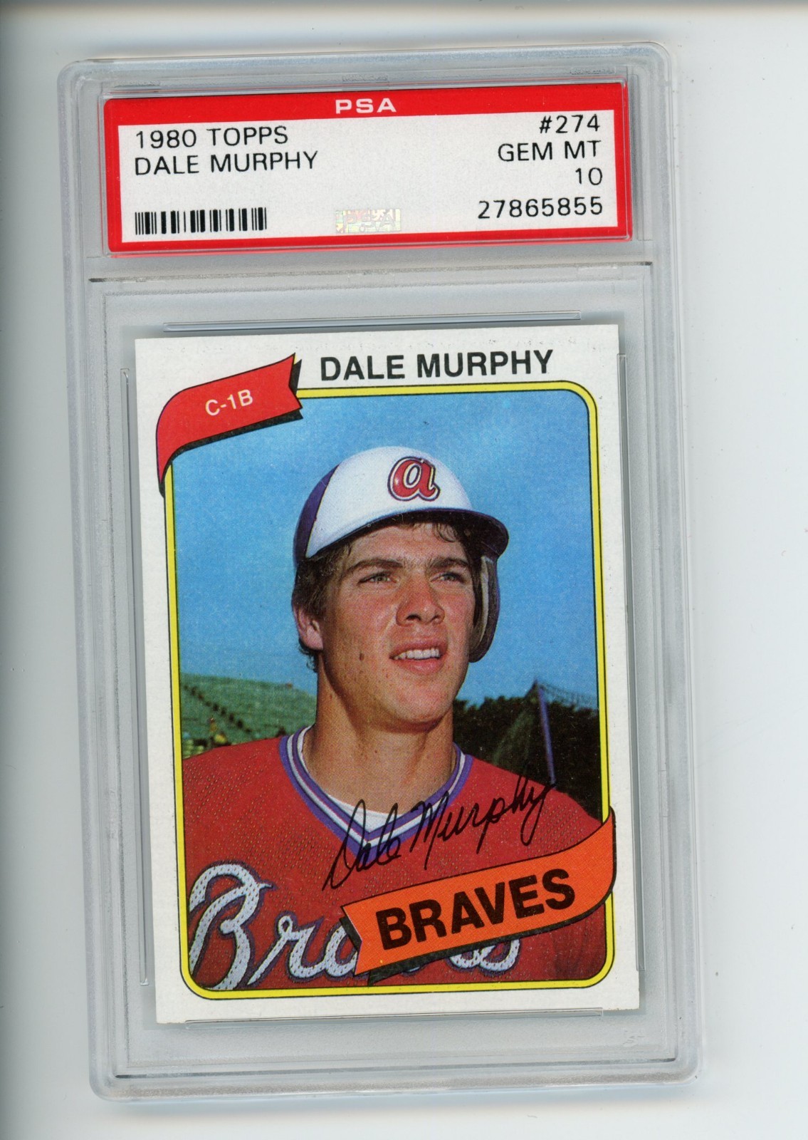 1980 Topps Dale Murphy #274 Atlanta Braves PSA 10 GEM