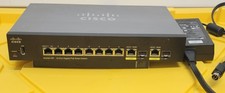 Cisco SG250-10P 10-Port Gigabit PoE Smart Switch 62W 8x Gigabit 2 SFP RJ45 PD