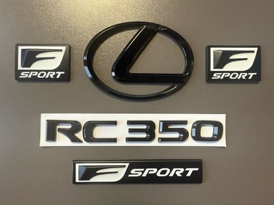 Gloss Black Emblem Badge Logo Fits Lexus RC350 2015 2016 2017 2018 2019 2020