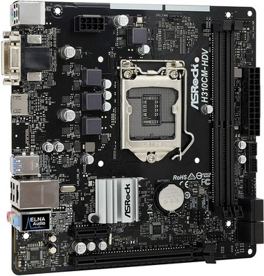 For ASROCK H310CM-HDV Motherboard LGA1151 DDR4 M-ATX Mainboard #fv