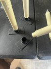 8 Pc Primitive Black Iron Taper Candle Holders With Battery Operated Candles — photo 9
