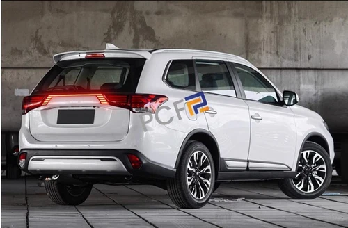 For 16-21 Mitsubishi Outlander Smoke Black Rear Door Trunk LED Tail Light Cover - Picture 8 of 13