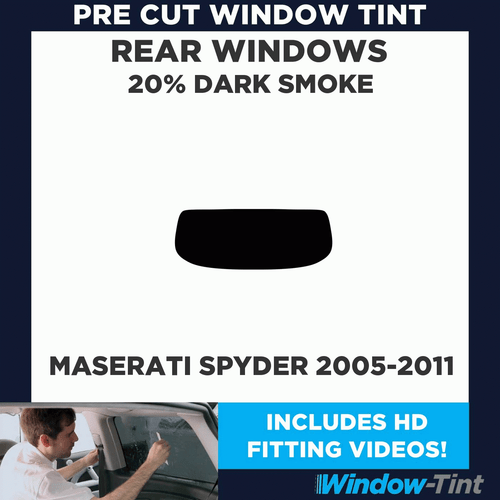 For Maserati Spyder 2005-11 Pre Cut Window Tint Kit 20% Dark Rear Tinting Film - Picture 2 of 10