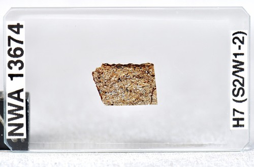 Meteorit NWA 13674 - seltener H7 Chondrit - hochwertiger Dünnschnitt - Bild 6 von 7