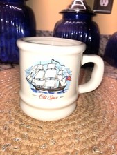 Vintage Mid 1980's Old Spice Heavy Shaving Mug The Grand Turk 4.25 Inches Tall