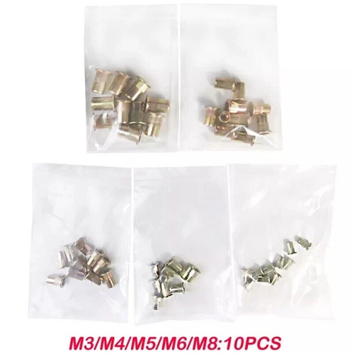 150-teiliges Nietmuttern-Set Nietzange Schwerlast Nieten Nutsert Werkzeuge Nietmutter - Bild 21 von 22