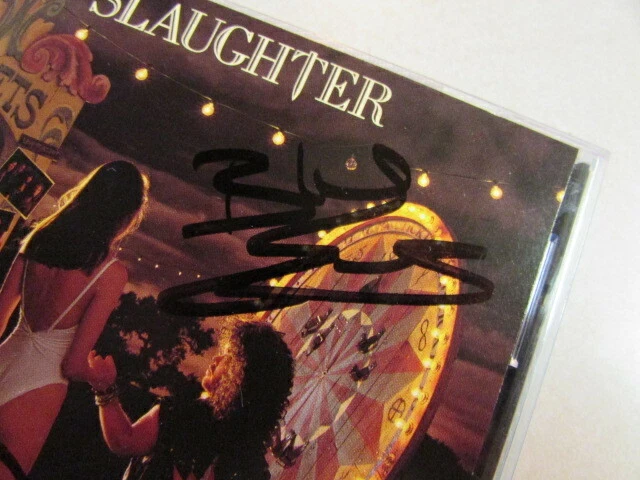 Slaughter~Stick It Live BMG Press CD Tim Kelly Dana Strum Blas Elias Autographs Foto 4 de 4