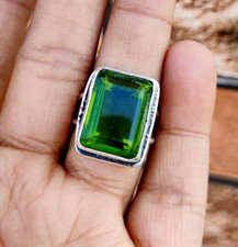 Peridot Gemstone Ring Solid 925 Sterling Silver Lovely Gift Ring All Size R422