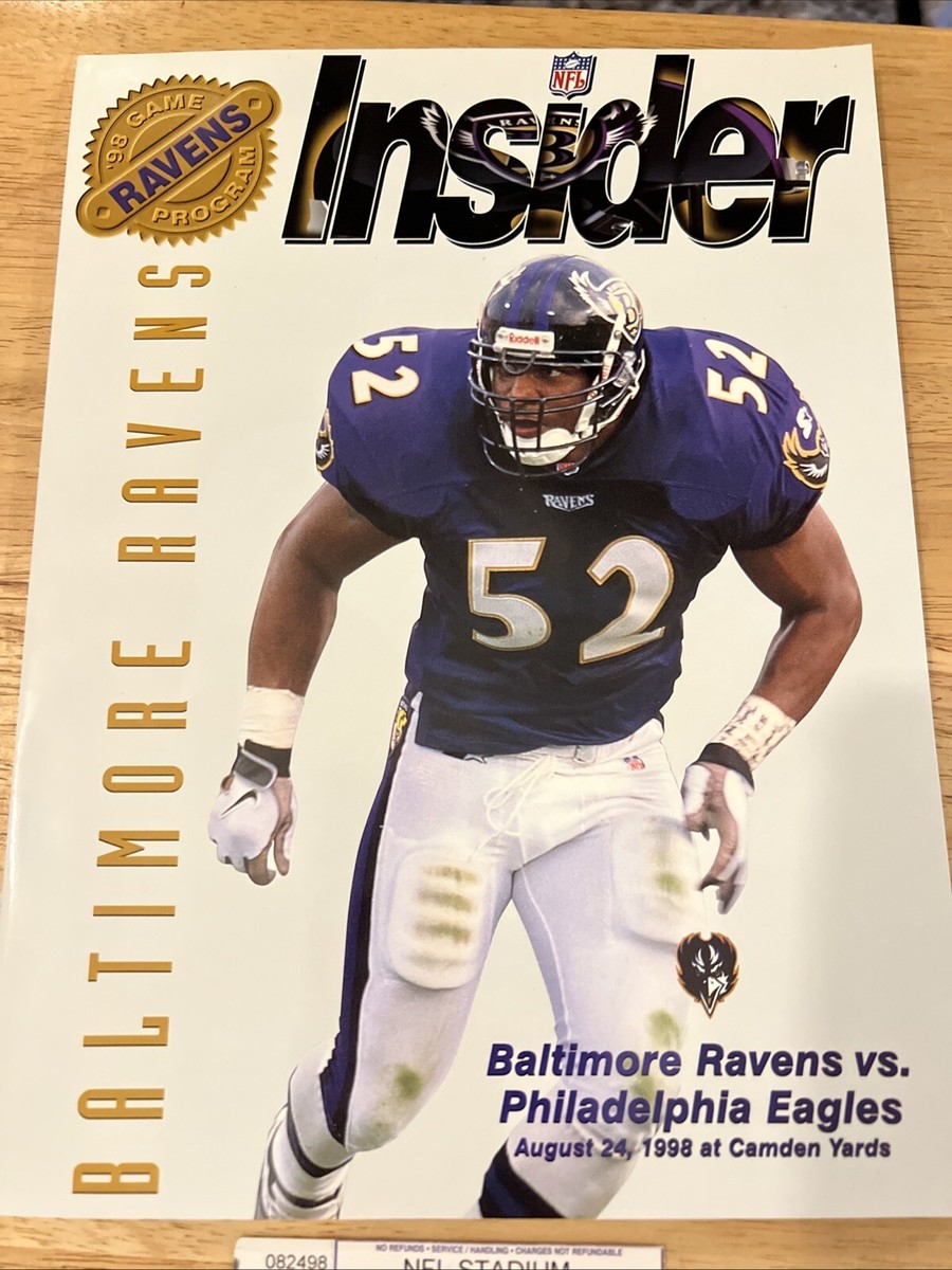 Eagles What Channel Do The Ravens Play Today 8/24/1998 Baltimore Ravens Vs  Philadelphia Eagles Football Program