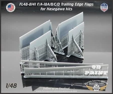 1/48 Flying Leathernecks FL48-8141 F/A-18A/B/C/D Trailing Edge Flaps - Hasegawa