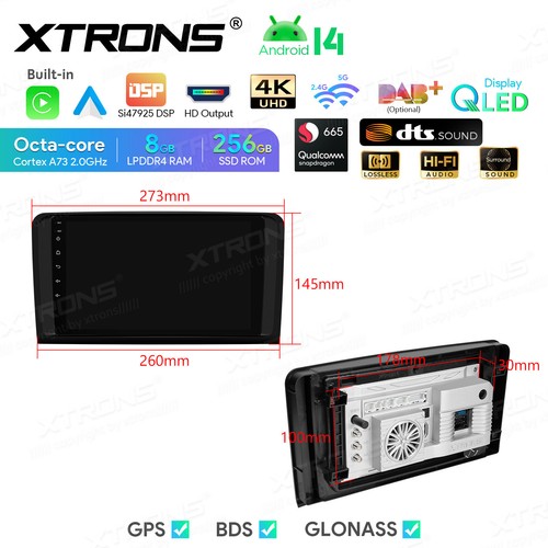 Octa Core Android 14 Autoradio 8+256GB DTS DSP GPS for Mercedes GL-X164 M-W164 - Picture 11 of 19
