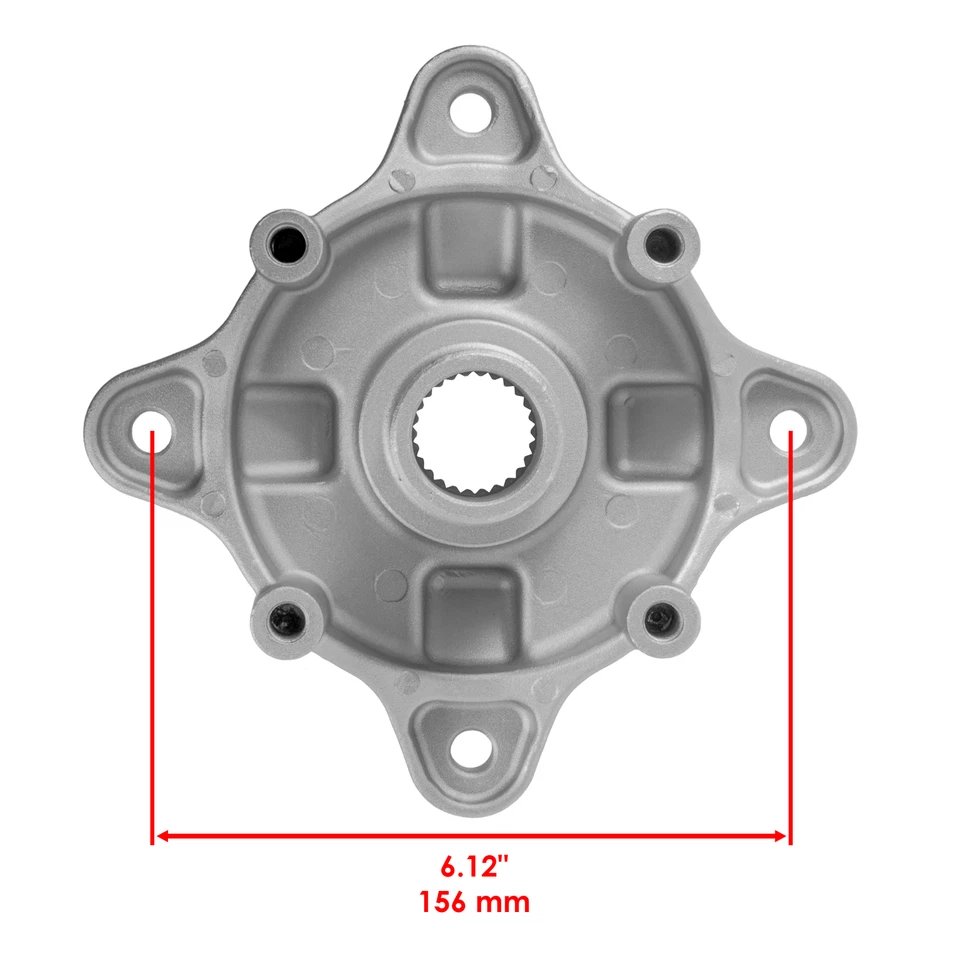 Front Rear Left Right Wheel Hub for Polaris Ranger Crew 500 4X4 2011 2012 2013 - Image 3 of 4