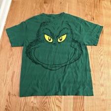 Vintage Dr Seuss Christmas Art The Grinch Fac...