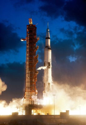 Nasa Foto Apollo 4 Mondrakete Start Startvorgang