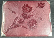 Antique Victorian Photo Album Post Mortem Funeral Card Knights Templar Masonic