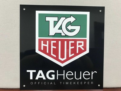 Heuer Racing Advertising Garage Sign