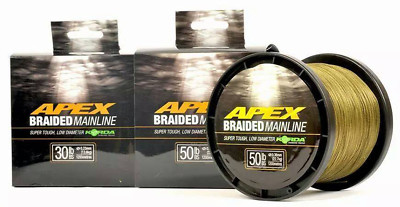 Korda Apex Braided Mainline 450m 1200m 30lb 50lb Carp Coarse Fishing Braid Line