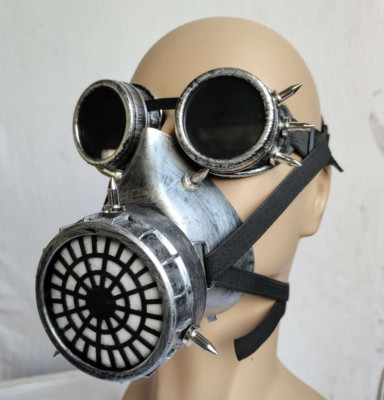 Gas Respirator Costume Mask Steampunk Dooms Day Halloween Masquerade Cosplay
