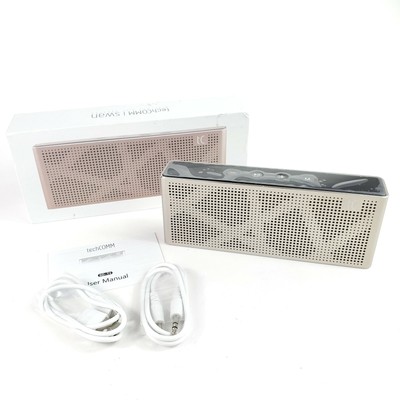 techcomm mini mesh wireless portable bluetooth hifi speaker