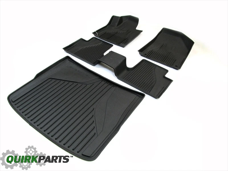 Jeep Cherokee 2014-2018 alfombrillas de aguanieve delanteras y traseras para todo clima con bandeja de carga Foto 2 de 4