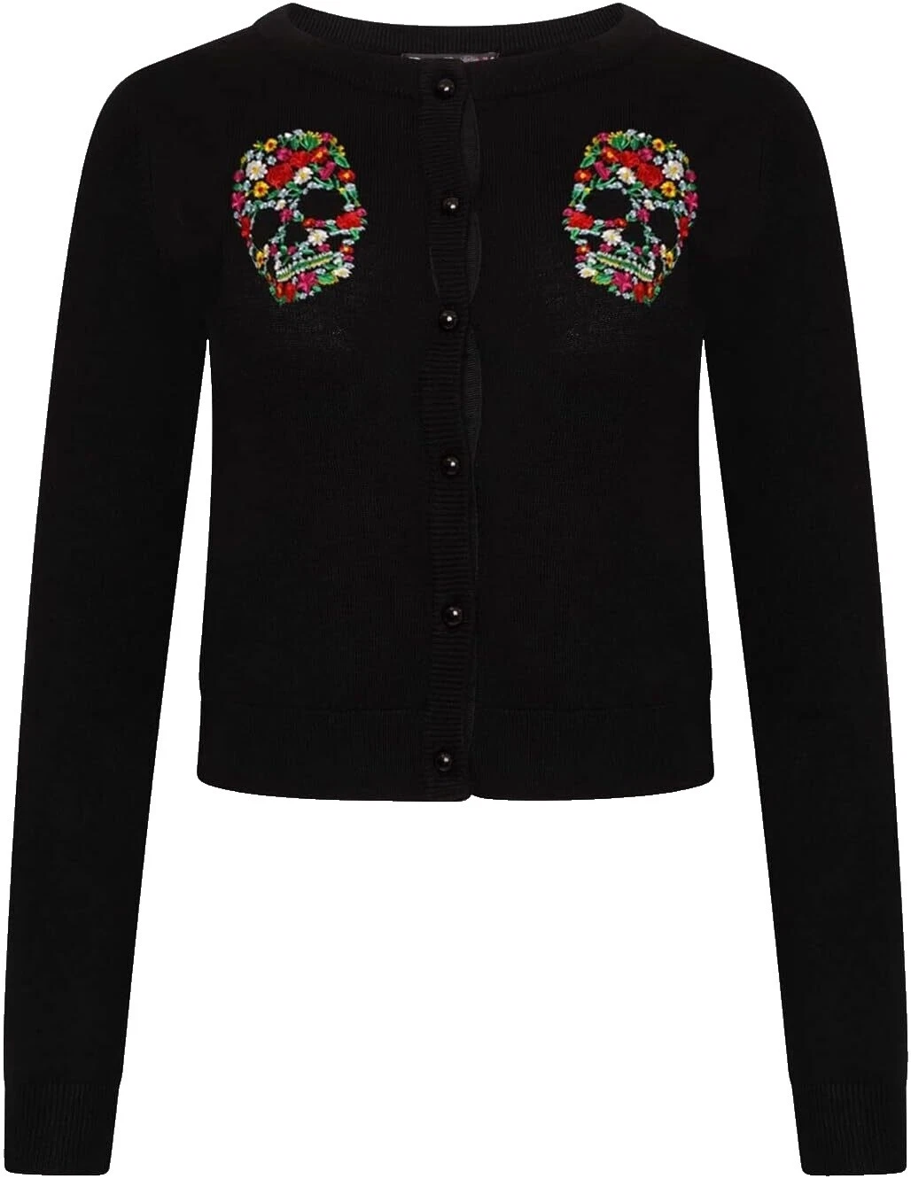 Suéteres para mujer floral de cráneo