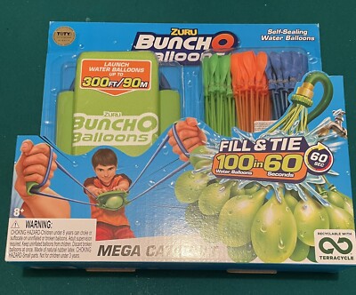 New Bunch O Balloons Mega Catapult by Zuru ORANGE GREEN BLUE BALLOONS 