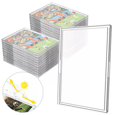 10-50Pcs Card Holder For Baseball Trading Sports Cards 35PT Hard Case Protector