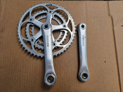 Vintage Shimano Dura Ace 7200 Triple Road Bike Crankset 170mm 52/39/30 Japan
