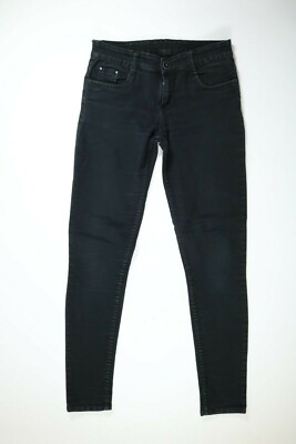 Womens Vestment Basic Dept. Black Denim Stretch Skinny Jeans 29x30 EUC