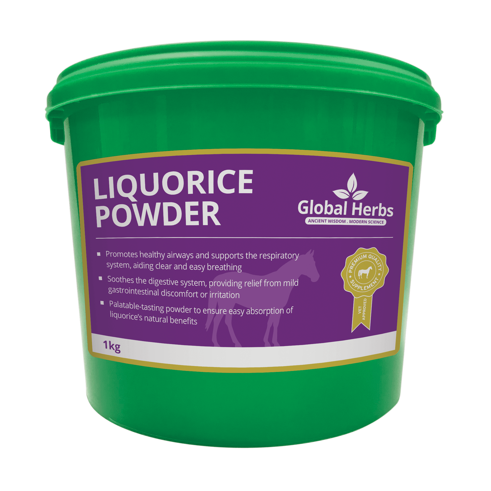 Global Herbs - Liquorice Powder 1kg | Equestrian Supplement