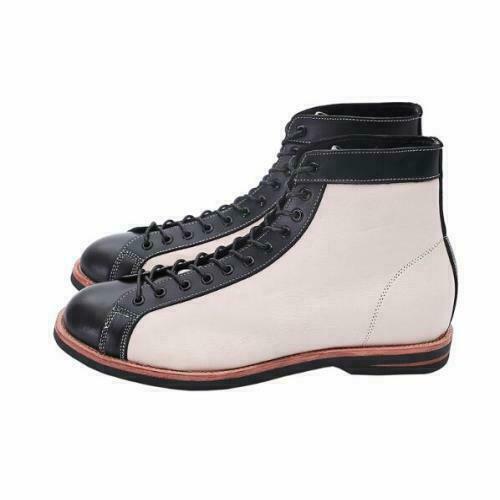 Herren Echtleder Schnürstiefeletten Schuhe CargoMotorrad Business Cowboy flach - Bild 12 von 12