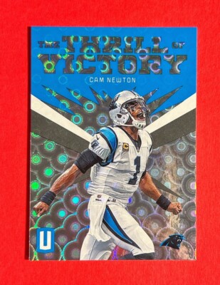 Cam Newton ~ 2019 Panini Unparalleled ~ Thrill of Victory Groove Parallel 