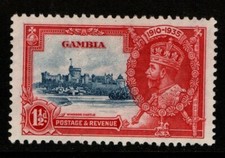 Gambia 1935 King George V 1½d Silver Jubilee SG143 Mint