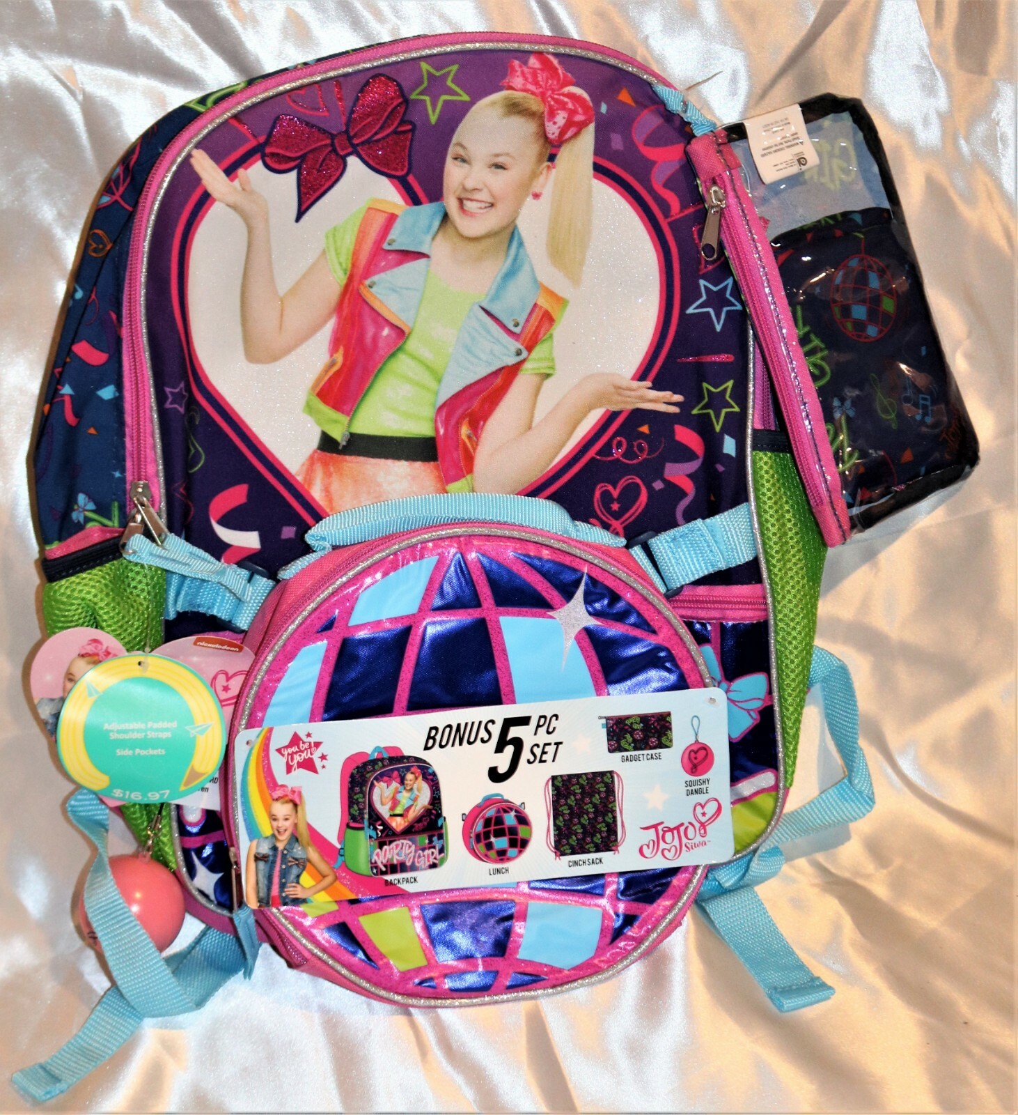 My life as JoJo Siwa doll 18" & Backpack set EXTRA MY HANDMADE DRESSES FOR DOLL