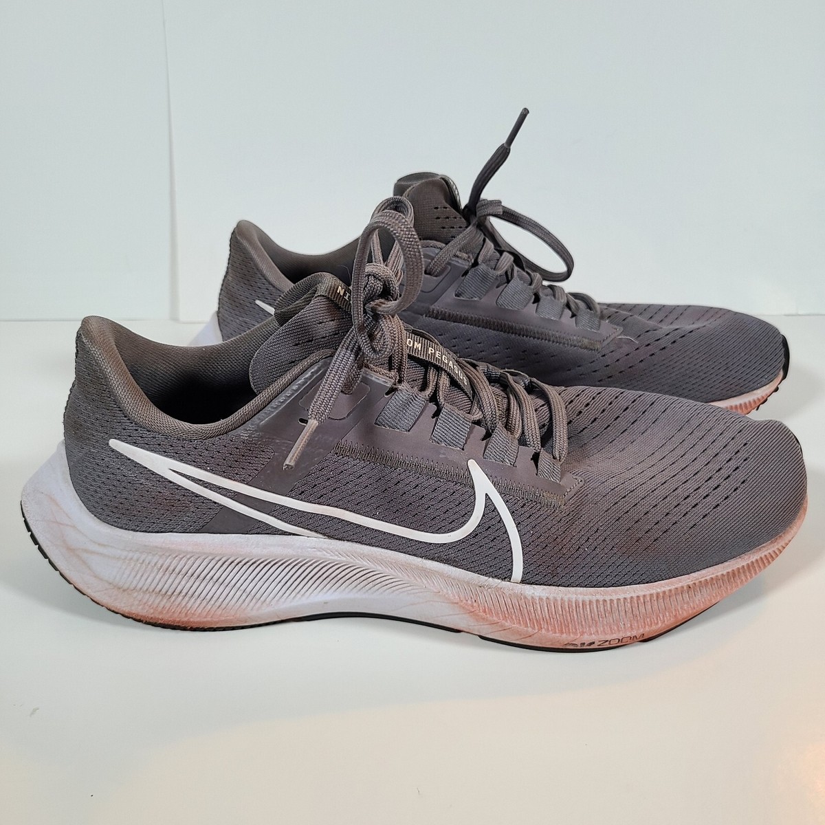 Nike Mens Air Zoom Pegasus 38 TB CZ1893-002 Gray Running Shoes Sneak gym Sz  US