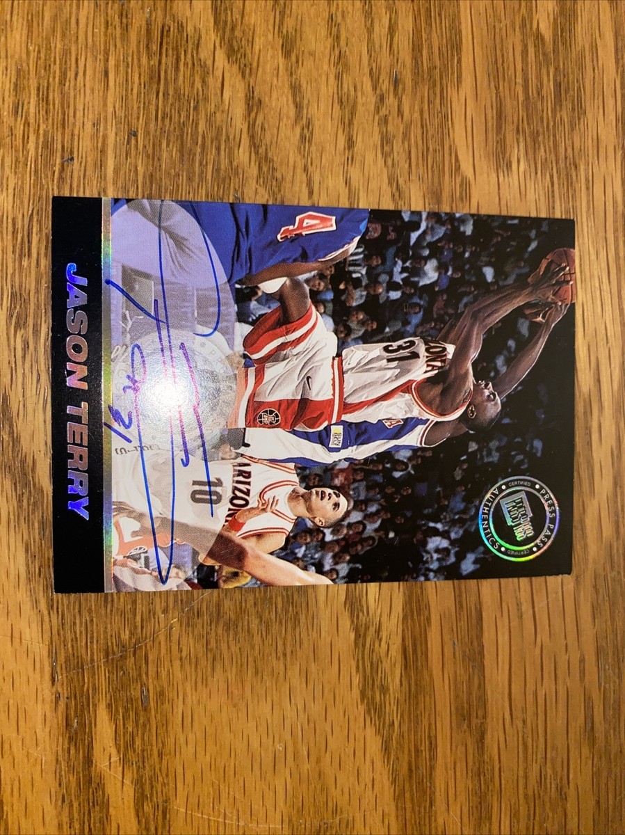 JASON TERRY 1999 PRESS PASS SIGNATURE EDITION ROOKIE