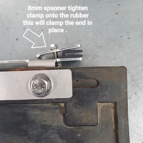 VW Splitscreen Rear mudflap mounting kit (T1 Splitty) Zinc and Colour - Picture 6 of 8