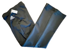 ADIDAS BY GK GIRLS LARGE BLACK DRY TECH LOW RISE FITTED WARM UP PANTS SZ L NWT!
