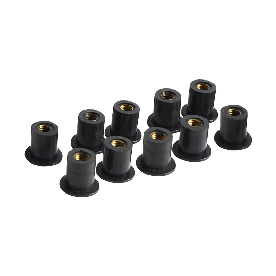 Tuercas de goma para parabrisas y carenado Fit Yamaha Honda Harley ATV 10X M5 Foto 3 de 4