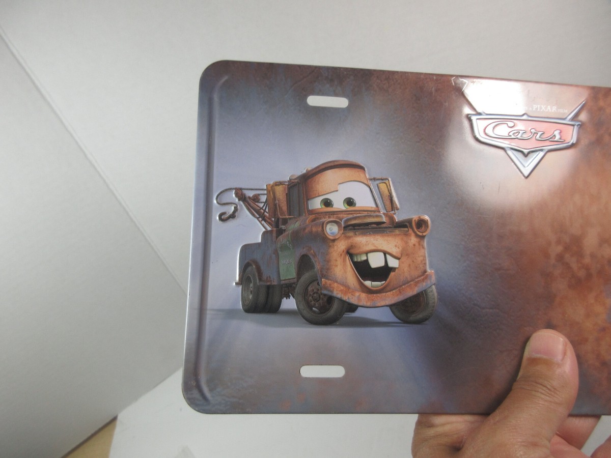 Disney Pixar film Cars Mater tow truck car auto novelty license
