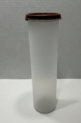 Vintage Tupperware Spaghetti Container Keeper 1661-7 With Brown Lid #1607-5