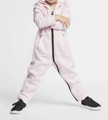 Nike Baby Girls 0-9M Tech Fleece Coverall - Picture 2 of 16