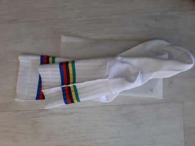 UCI Weltmeister World Champion Aero Radsocken Weiß High Quality Aero Socks