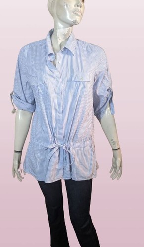 Avirex Chemise à manches longues en coton bleu pour homme Taille S