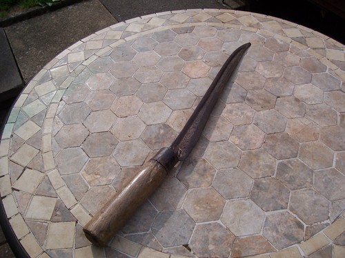 Vintage Allotment - Turnip Hand Tool - Long Head For Restoration 19" MIE. - Picture 2 of 8