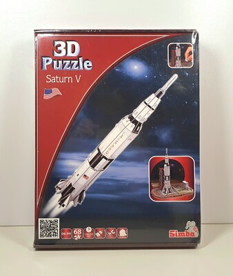 Simba - 3D Puzzle  - Saturn V - Rakete (68 Teile) - NEU