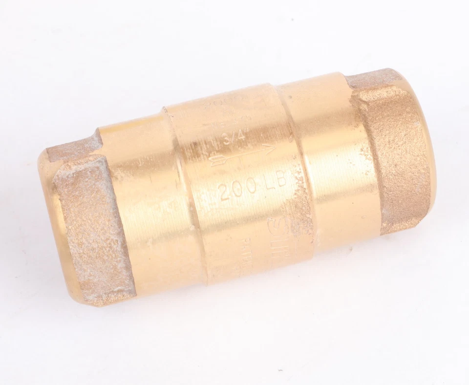 Strataflo 375 Bronze 3/4" NPT Rubber Poppet Check Valve, 200LB - Image 2 of 4