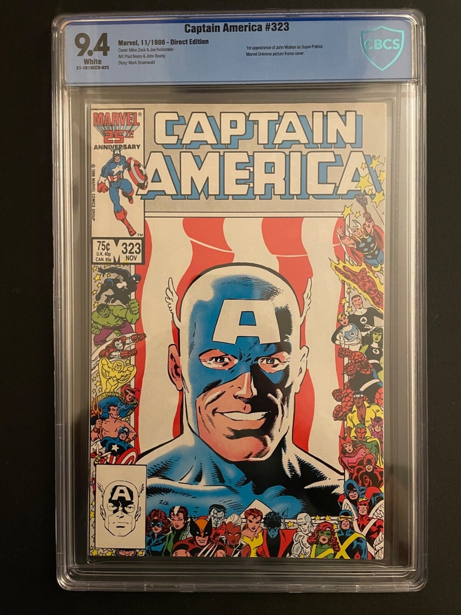 Captain America 323 CBCS 9.4 1st Walker as Super Patriot