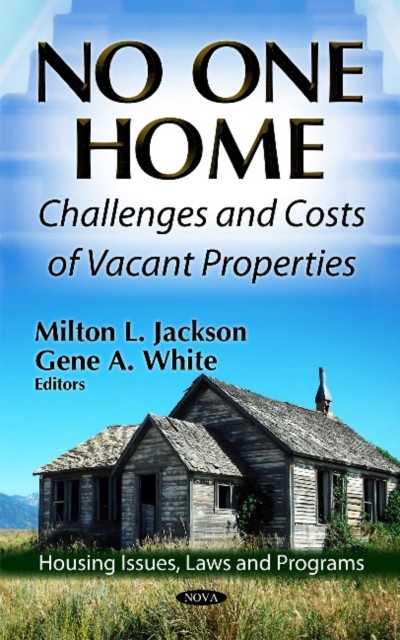 NO ONE HOME CHALLENGES COSTS: Challenges & Costs of Vacant Properties (Housing Issues, Laws and Programs: Social Issues, Justice and Status) - Image 3